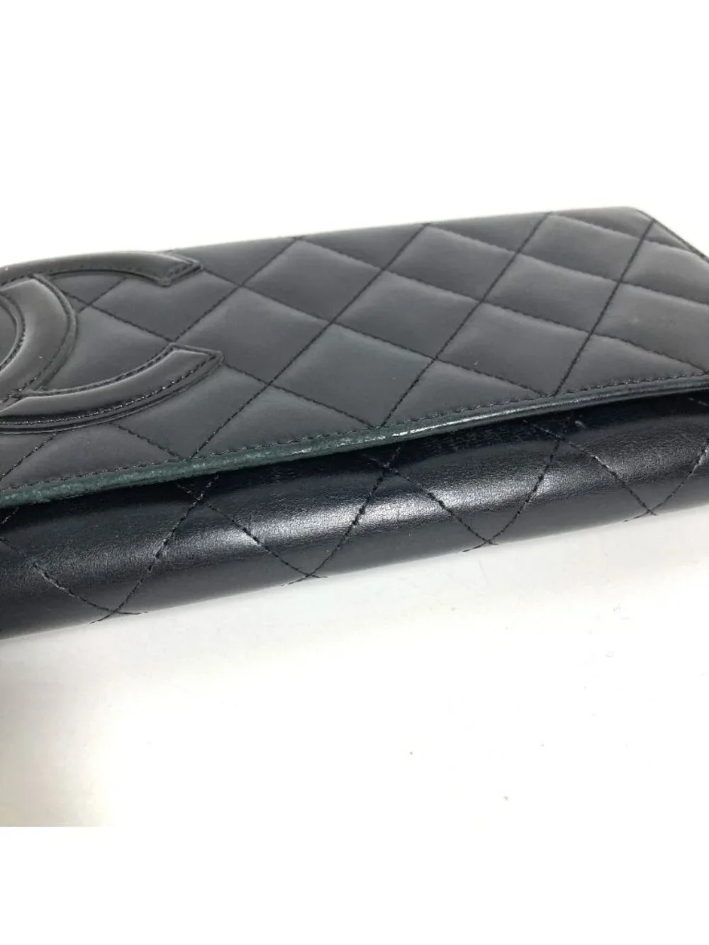 Chanel Wallet CC Logo Leather Black